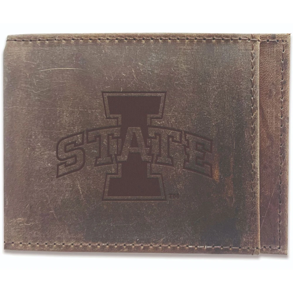 Brown Iowa State Cyclones Bifold Leather Wallet