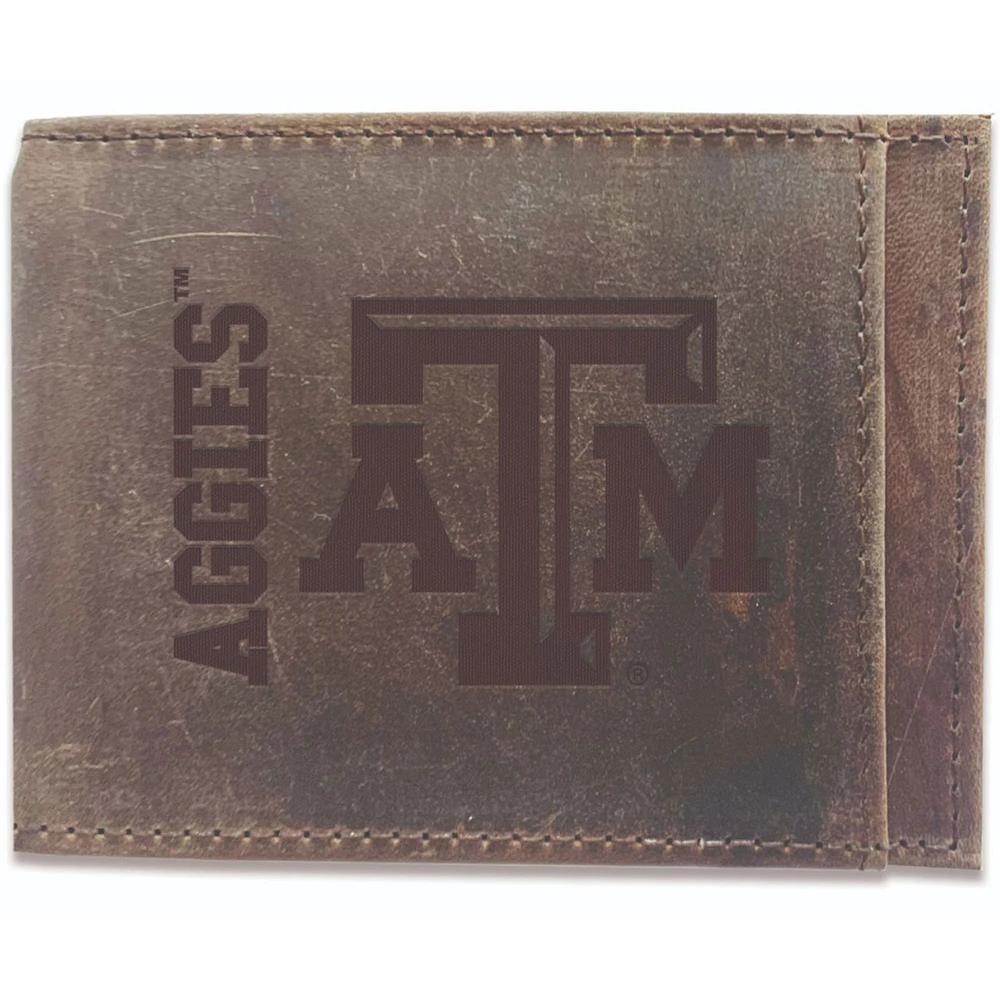 Brown Texas A&M Aggies Bifold Leather Wallet