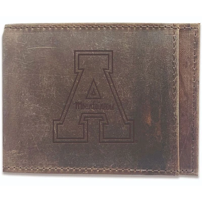Brown Appalachian State Mountaineers Bifold Leather Wallet