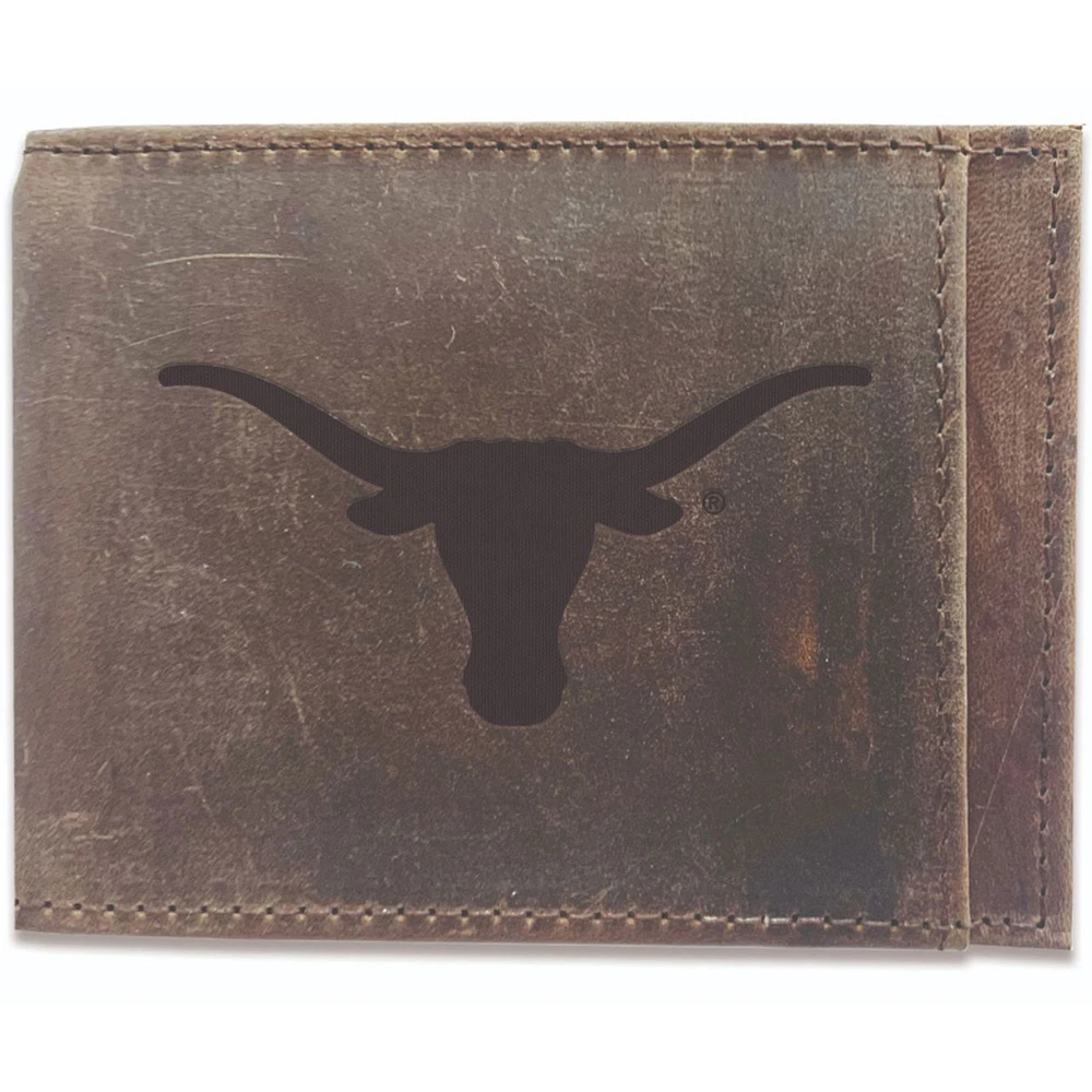 Brown Texas Longhorns Bifold Leather Wallet