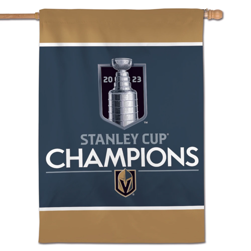 WinCraft Vegas Golden Knights 2023 Stanley Cup Champions Double-Sided 28'' x 40'' Vertical Banner