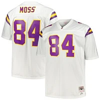 Men's Mitchell & Ness Randy Moss White Minnesota Vikings Big Tall 1998 Legacy Retired Player Jersey