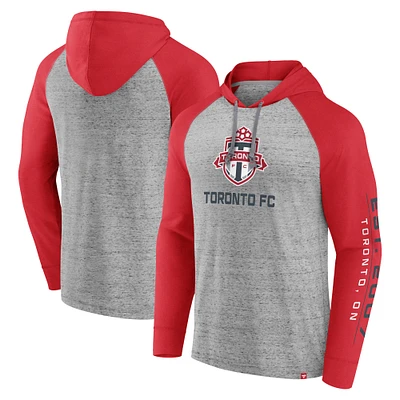 Men's Fanatics Steel Toronto FC Deflection Raglan Pullover Hoodie