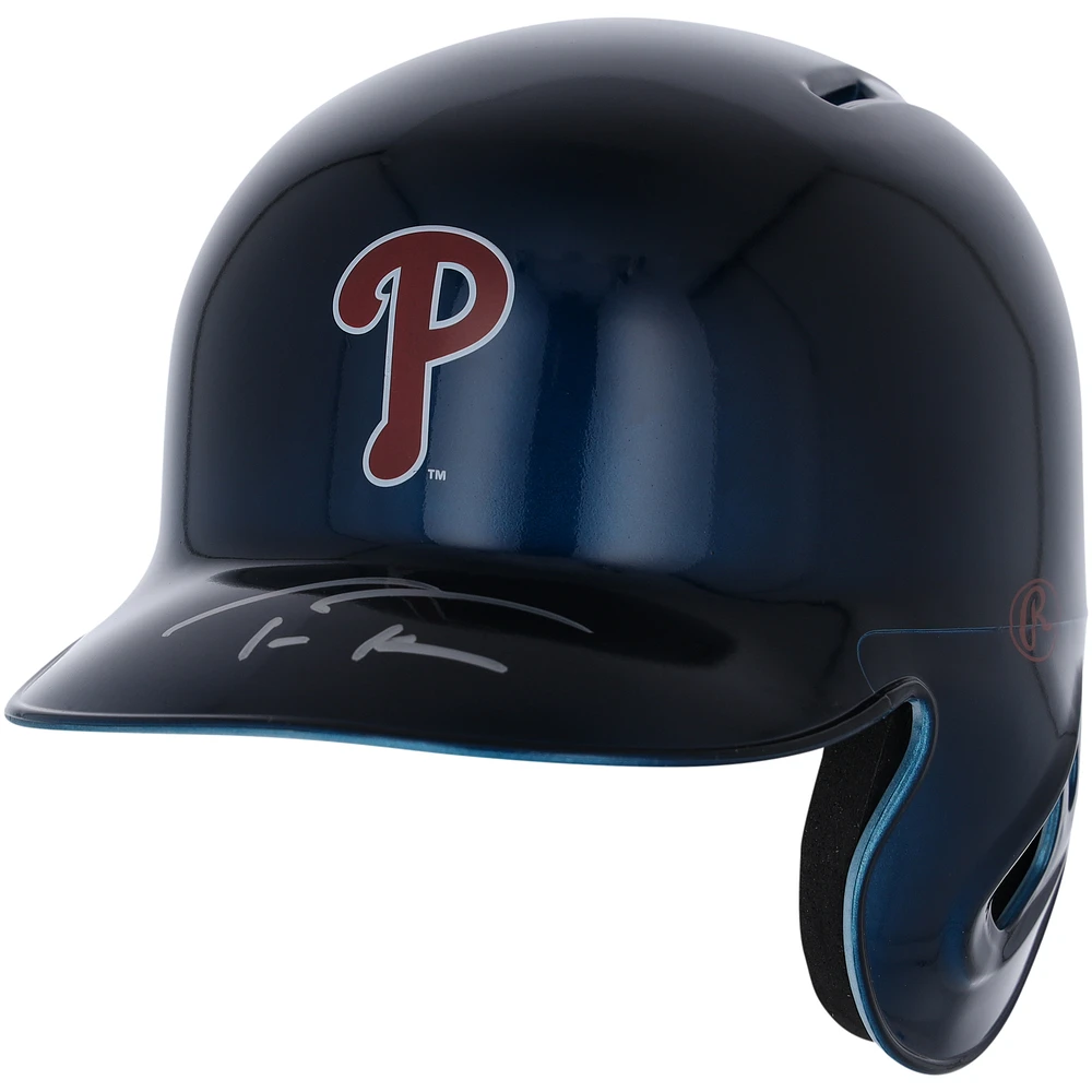 Trea Turner Philadelphia Phillies Autographed Alternate Chrome Rawlings Mini Batting Helmet - Fanatics Exclusive
