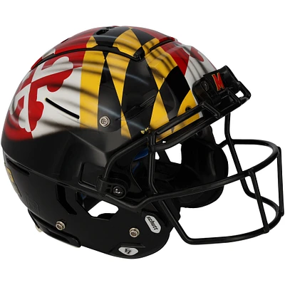 Maryland Terrapins Team-Issued Black Helmet from the 2021 NCAA Football Season