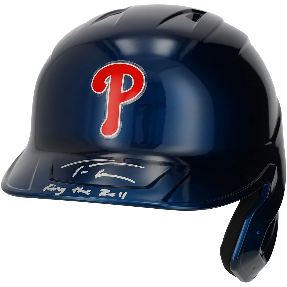 Trea Turner Philadelphia Phillies Autographed Rawlings Replica Batting Helmet with Inscription