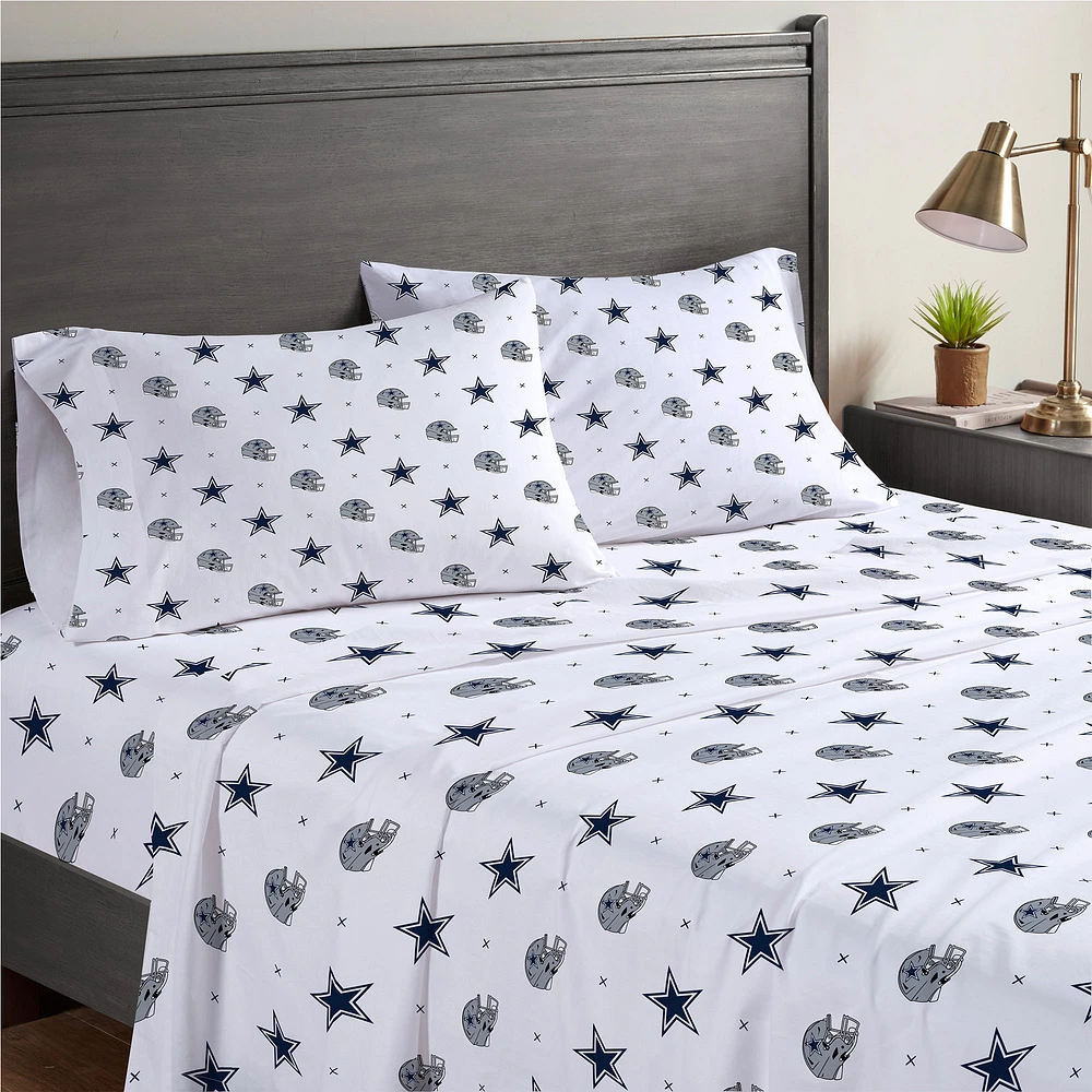 Dallas Cowboys Four-Piece Full Sheet Set
