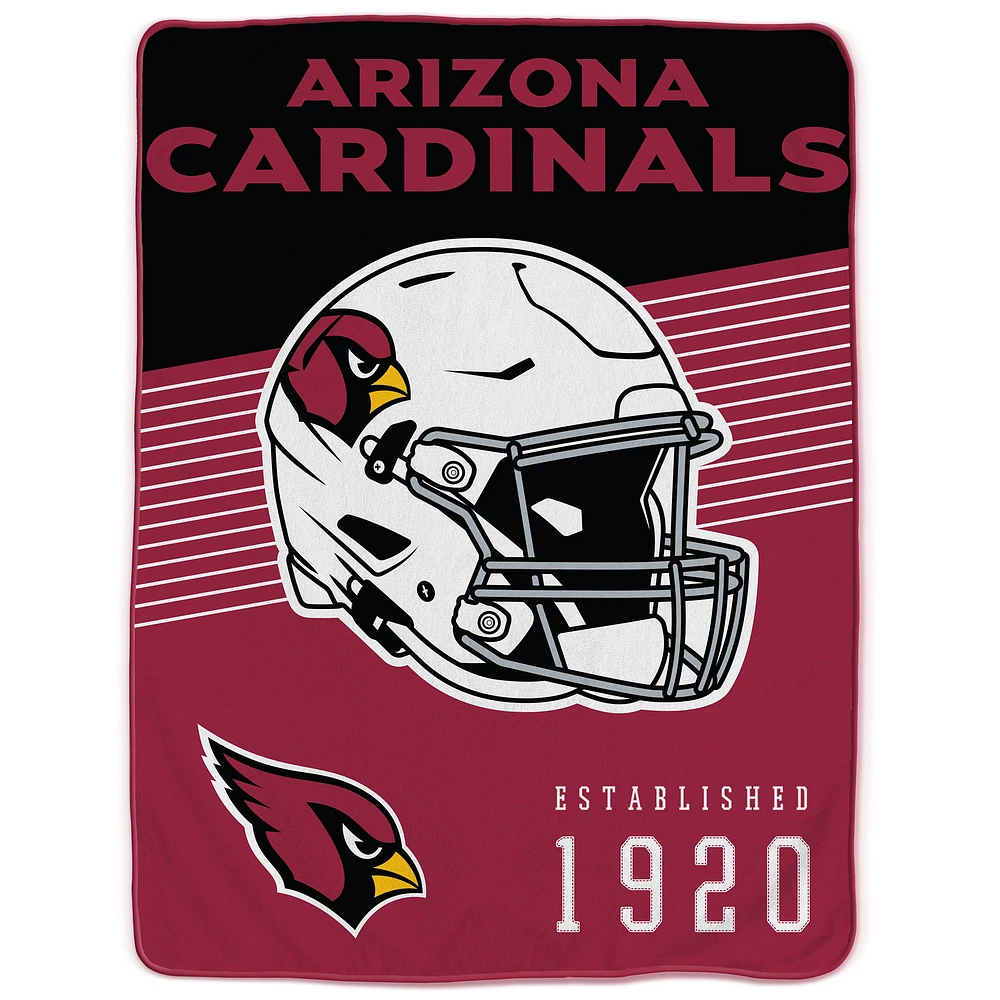 Arizona Cardinals 60" x 80" Helmet Stripes Royal Plush Blanket