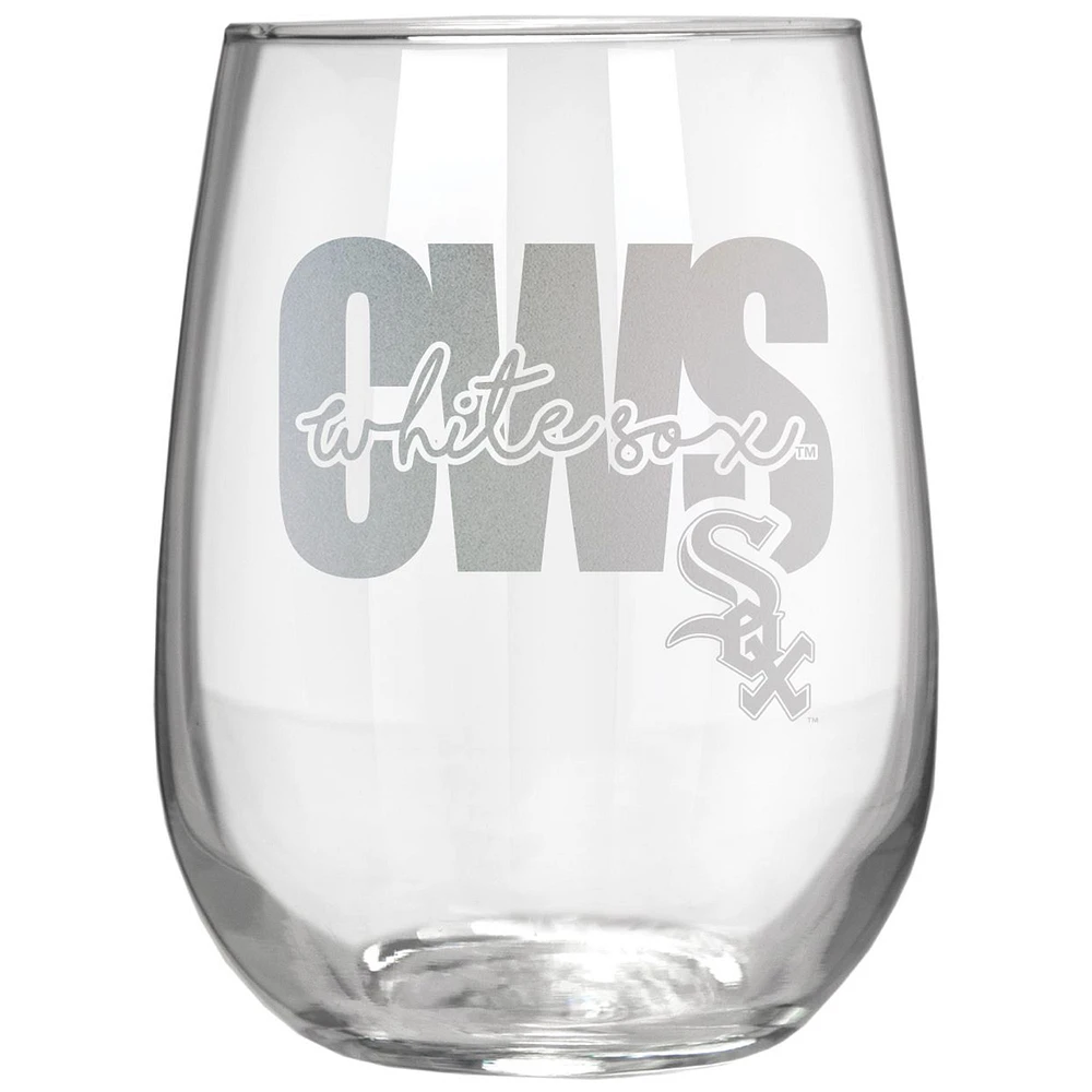 Chicago White Sox Etched 17oz. City Stemless Wine Glass