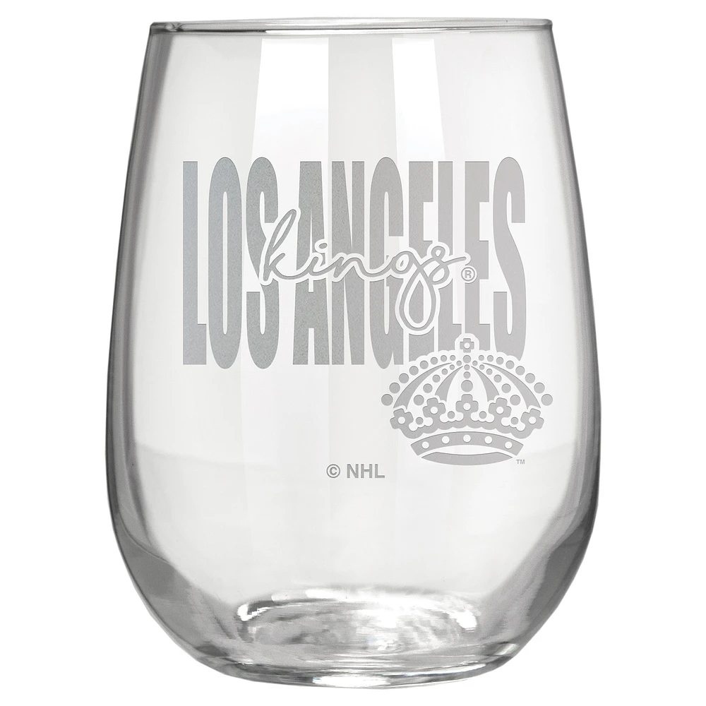 Los Angeles Kings Etched 17oz. City Stemless Wine Glass