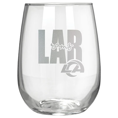 Los Angeles Rams Etched 17oz. City Stemless Wine Glass