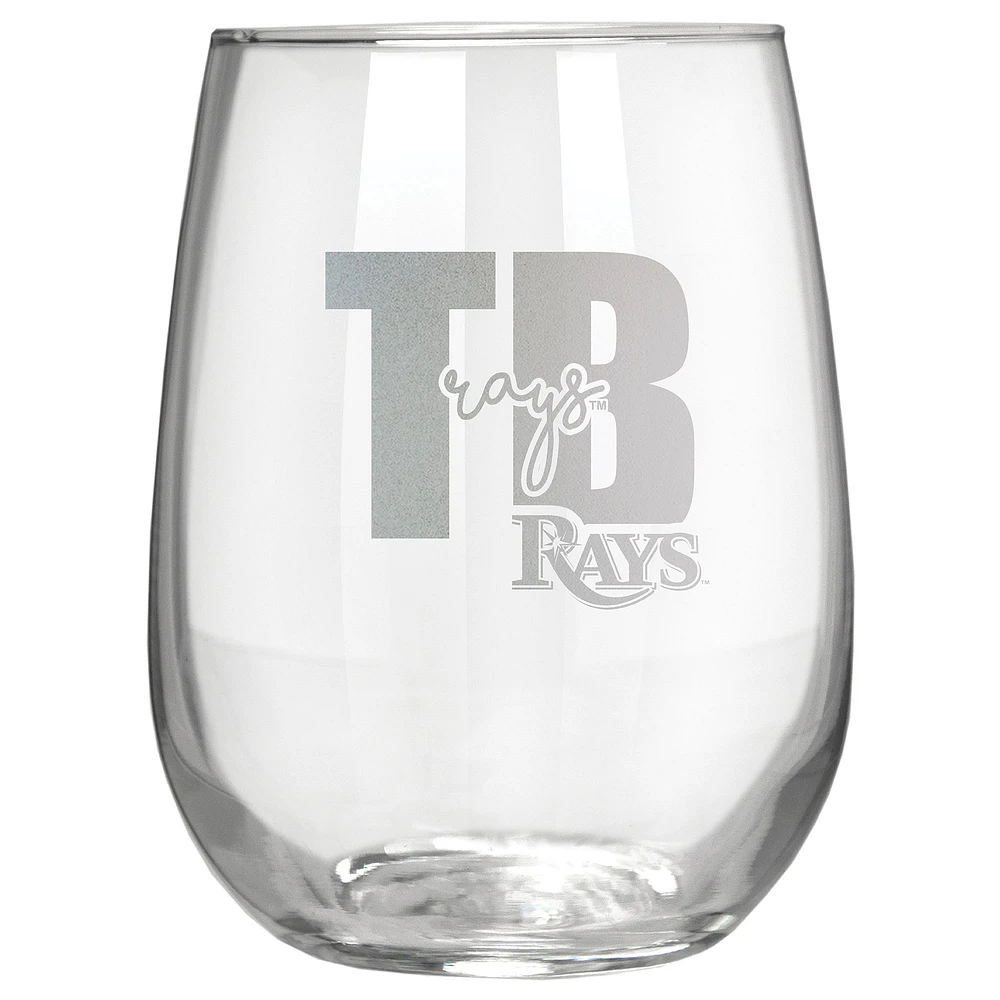 Tampa Bay Rays Etched 17oz. City Stemless Wine Glass