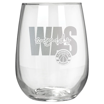 Washington Wizards Etched 17oz. City Stemless Wine Glass