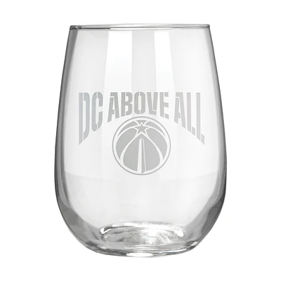 Washington Wizards Etched 17oz. Rally Cry Stemless Wine Glass