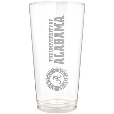 Alabama Crimson Tide Etched 16oz. Vertical Rally Cry Pint Glass