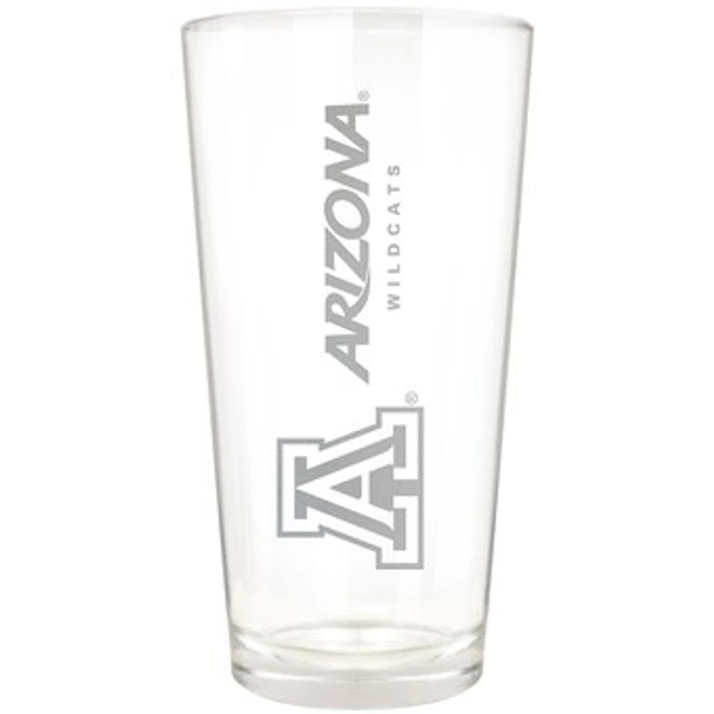 Arizona Wildcats Etched 16oz. Vertical Rally Cry Pint Glass