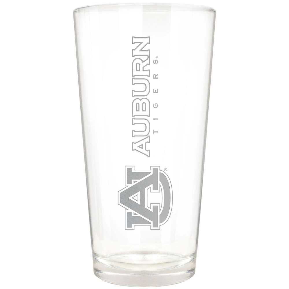 Auburn Tigers Etched 16oz. Vertical Rally Cry Pint Glass