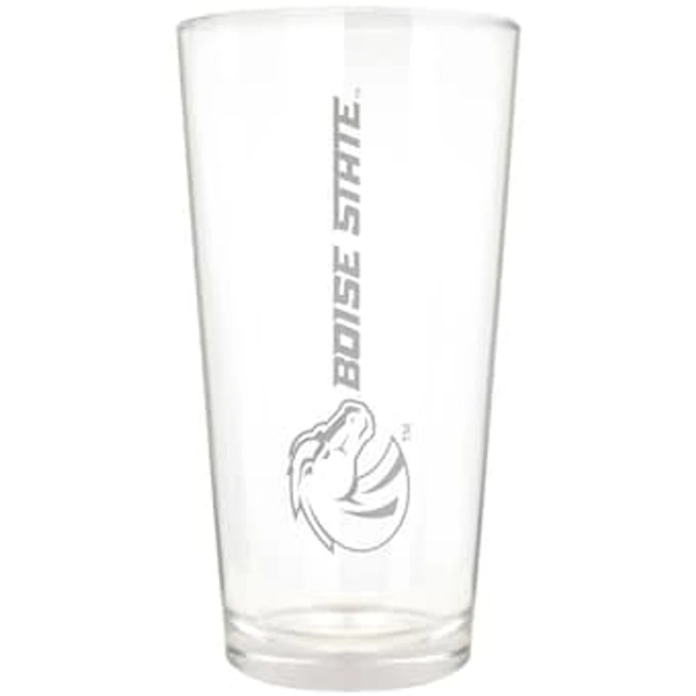 Boise State Broncos Etched 16oz. Vertical Rally Cry Pint Glass