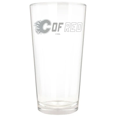 Calgary Flames Etched 16oz. Rally Cry Pint Glass