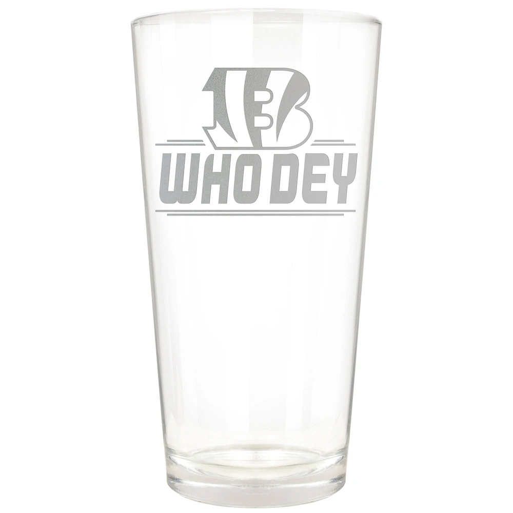 Cincinnati Bengals Etched 16oz. Rally Cry Pint Glass