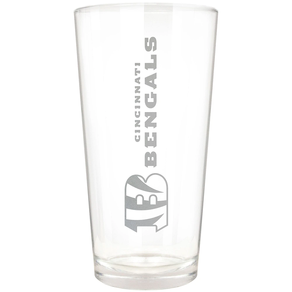 Cincinnati Bengals Etched 16oz. Vertical Rally Cry Pint Glass