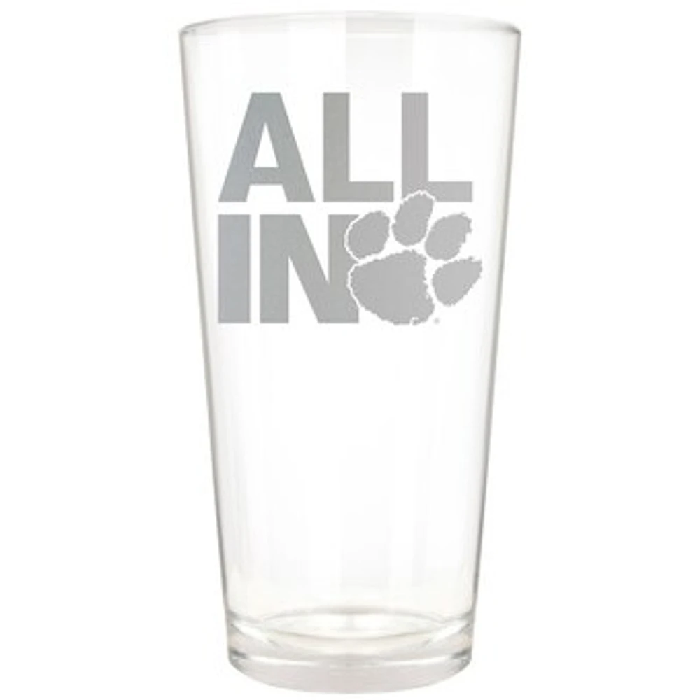 Clemson Tigers Etched 16oz. Rally Cry Pint Glass