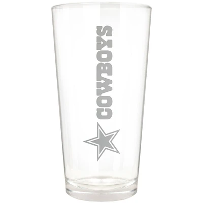 Dallas Cowboys Etched 16oz. Vertical Rally Cry Pint Glass