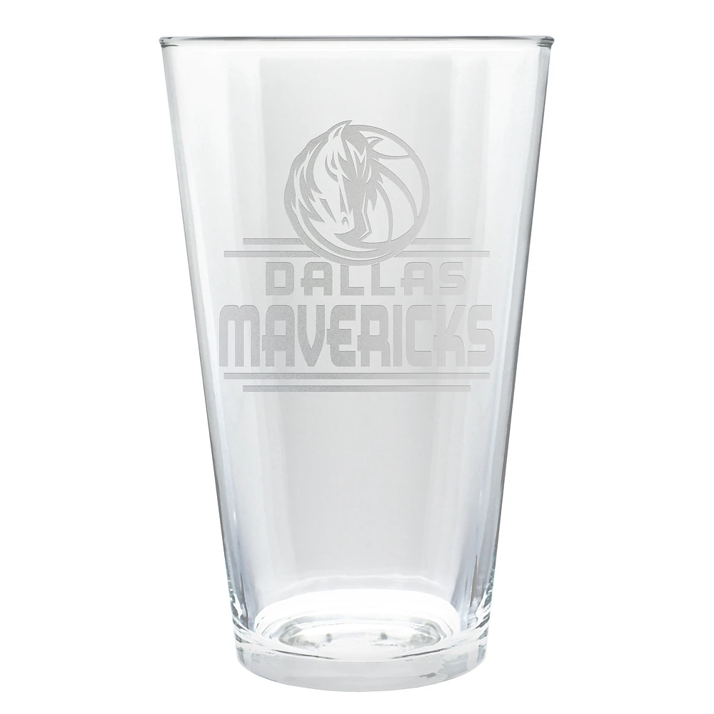 Dallas Mavericks Etched 16oz. Rally Cry Pint Glass