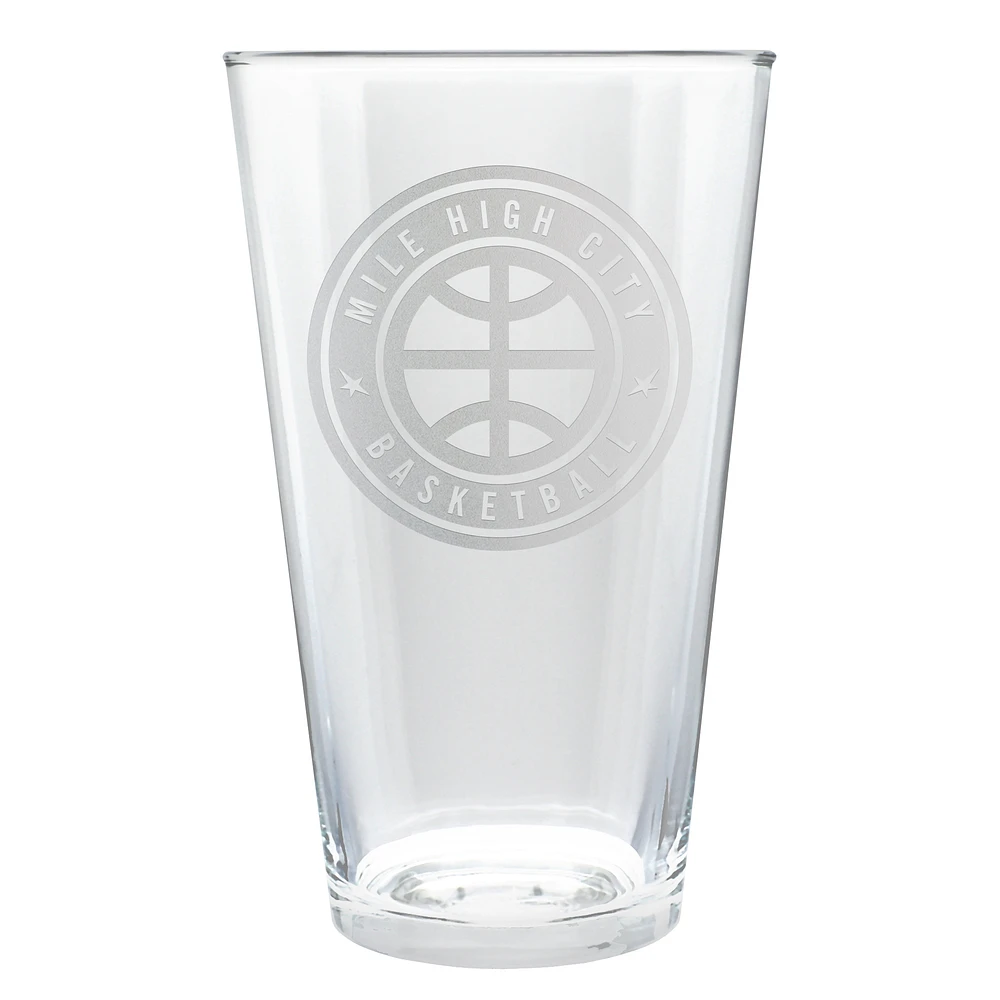 Denver Nuggets Etched 16oz. Rally Cry Pint Glass