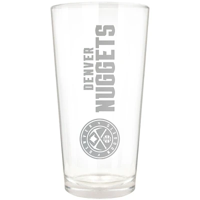 Denver Nuggets Etched 16oz. Vertical Rally Cry Pint Glass