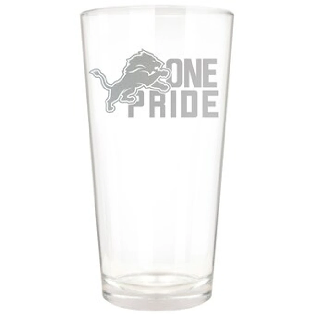 Detroit Lions Etched 16oz. Rally Cry Pint Glass