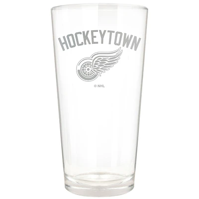 Detroit Red Wings Etched 16oz. Rally Cry Pint Glass