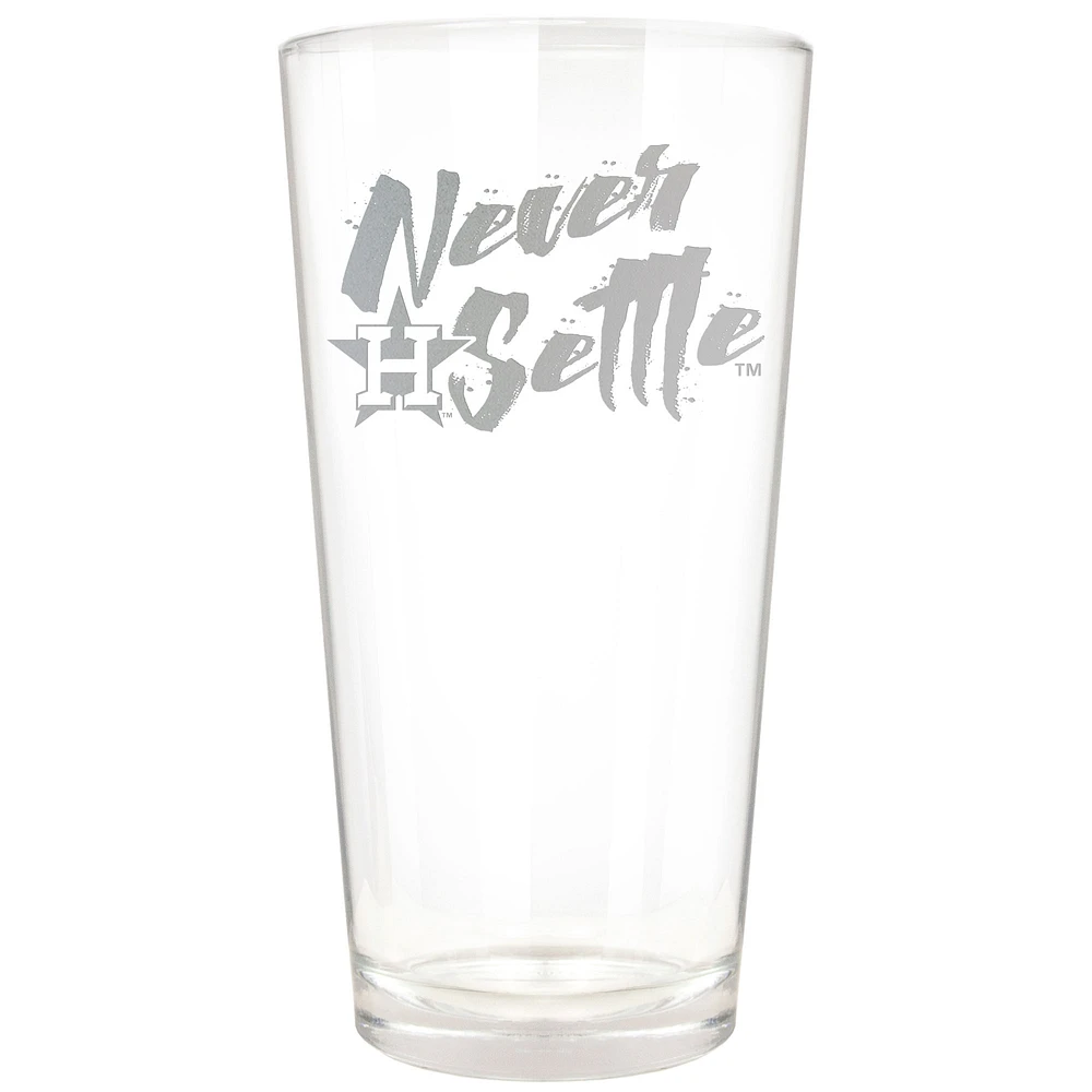 Houston Astros Etched 16oz. Rally Cry Pint Glass