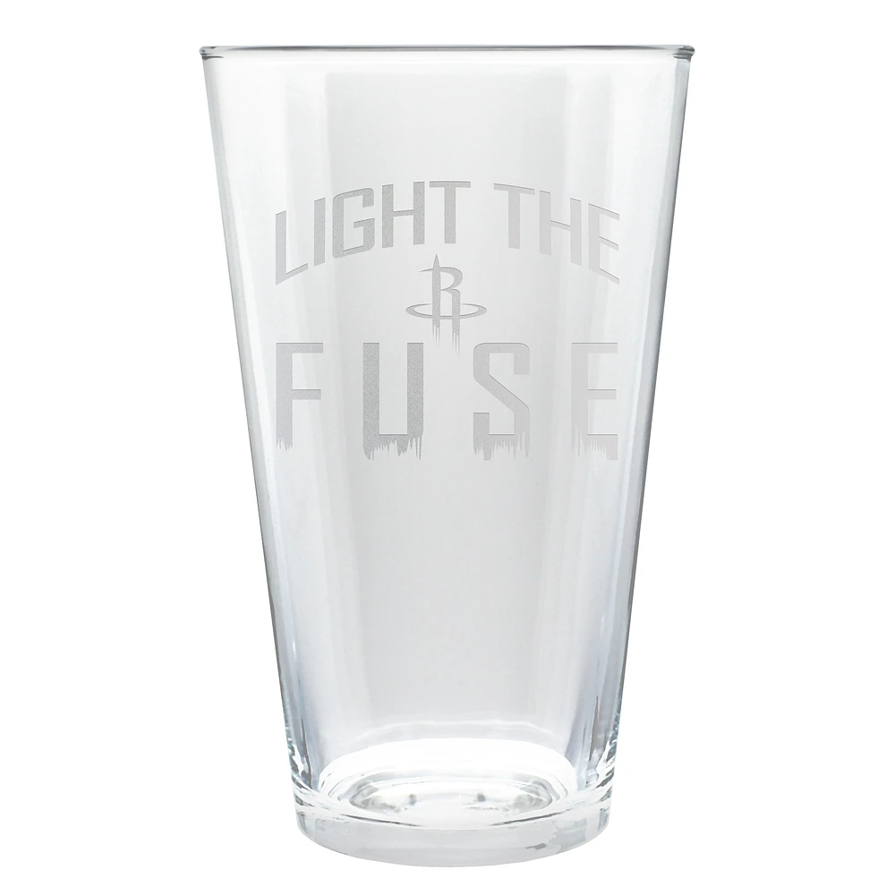 Houston Rockets Etched 16oz. Rally Cry Pint Glass