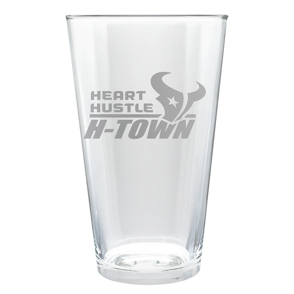 Houston Texans Etched 16oz. Rally Cry Pint Glass