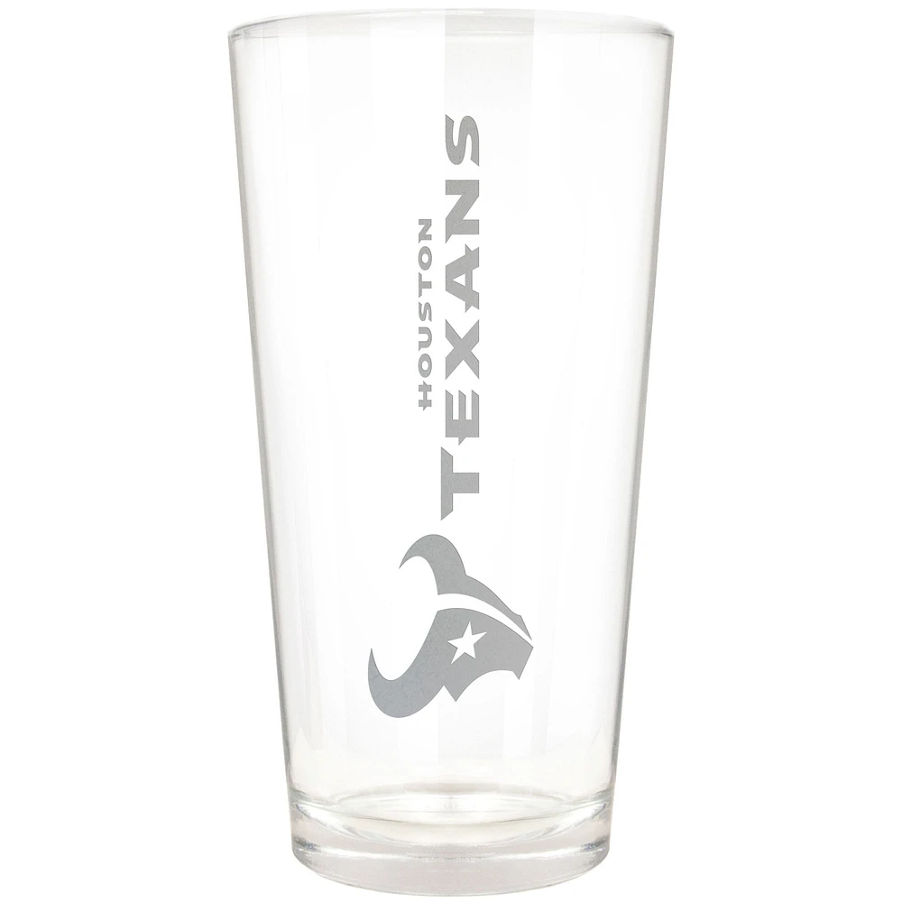 Houston Texans Etched 16oz. Vertical Rally Cry Pint Glass