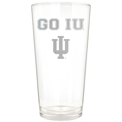 Indiana Hoosiers Etched 16oz. Rally Cry Pint Glass