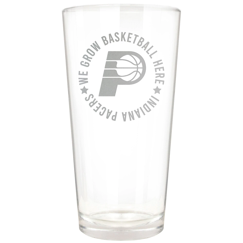 Indiana Pacers Etched 16oz. Rally Cry Pint Glass