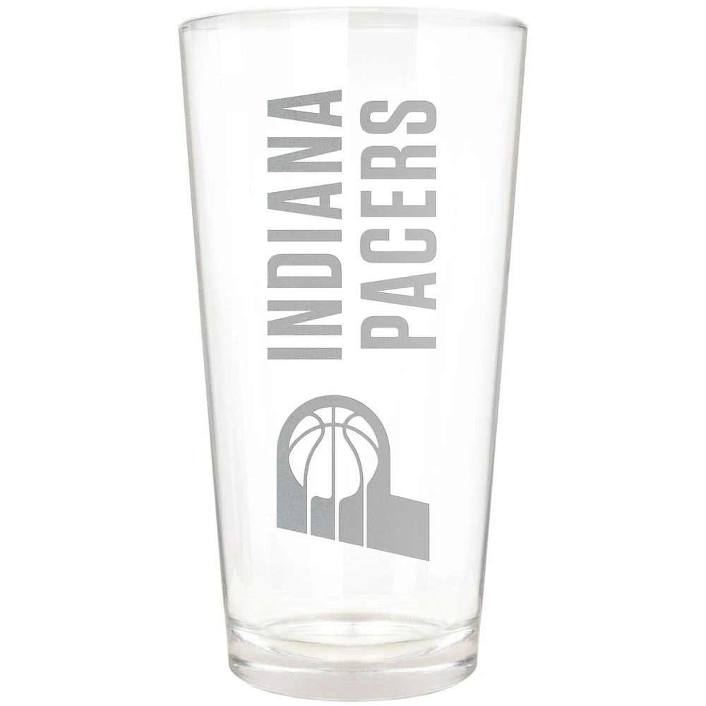 Indiana Pacers Etched 16oz. Vertical Rally Cry Pint Glass