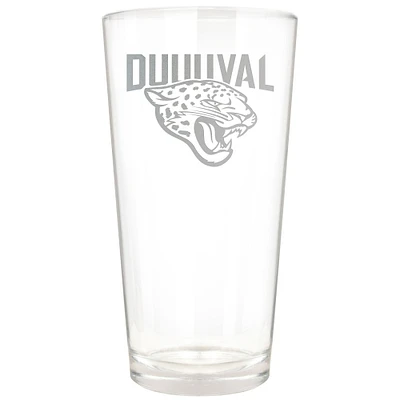 Jacksonville Jaguars Etched 16oz. Rally Cry Pint Glass