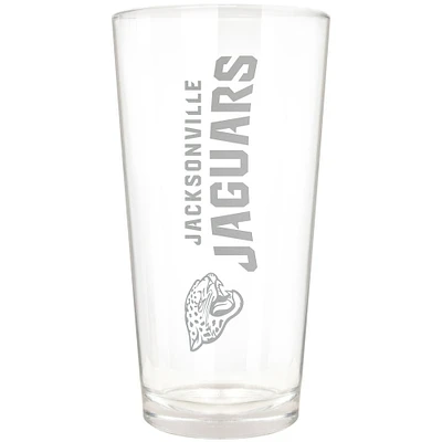 Jacksonville Jaguars Etched 16oz. Vertical Rally Cry Pint Glass