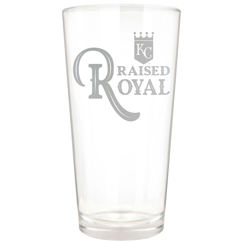Kansas City Royals Etched 16oz. Rally Cry Pint Glass