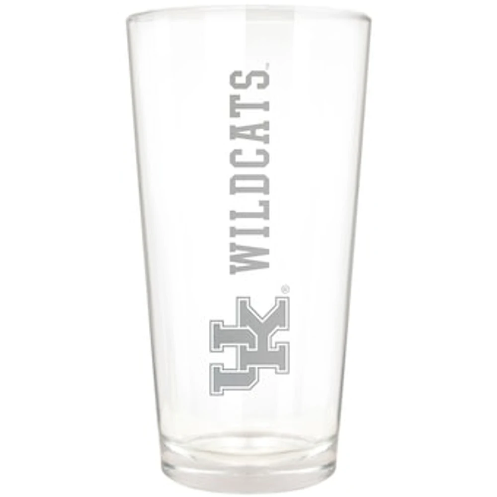 Kentucky Wildcats Etched 16oz. Vertical Rally Cry Pint Glass