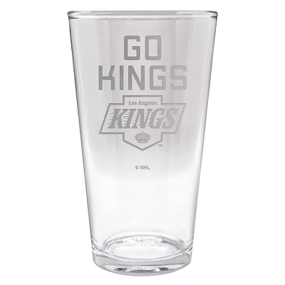 Los Angeles Kings Etched 16oz. Rally Cry Pint Glass