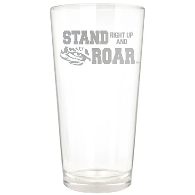 LSU Tigers Etched 16oz. Rally Cry Pint Glass