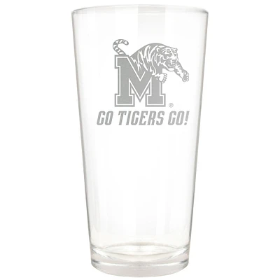 Memphis Tigers Etched 16oz. Rally Cry Pint Glass