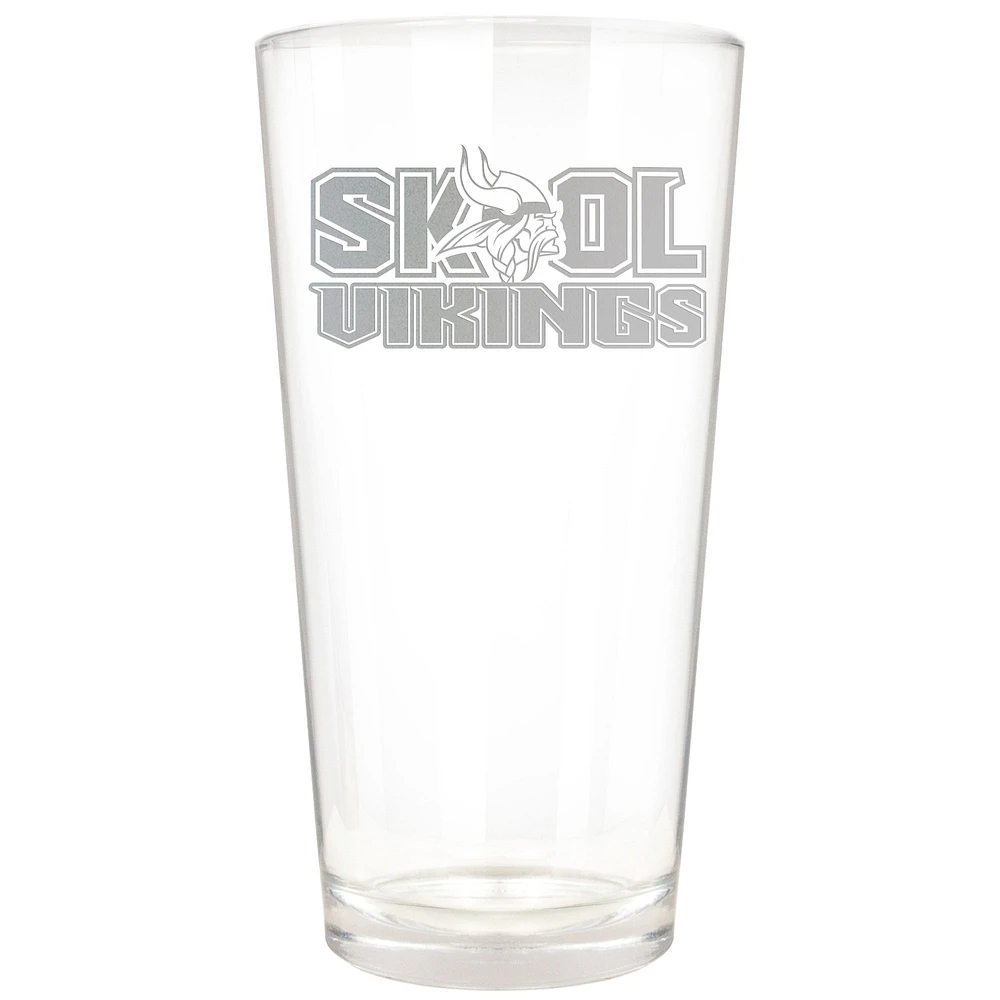 Minnesota Vikings Etched 16oz. Rally Cry Pint Glass