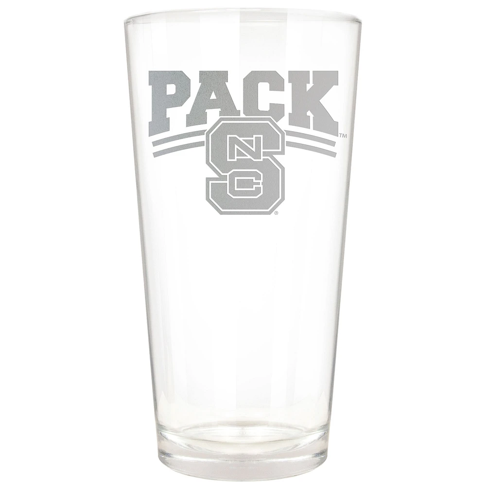 NC State Wolfpack Etched 16oz. Rally Cry Pint Glass
