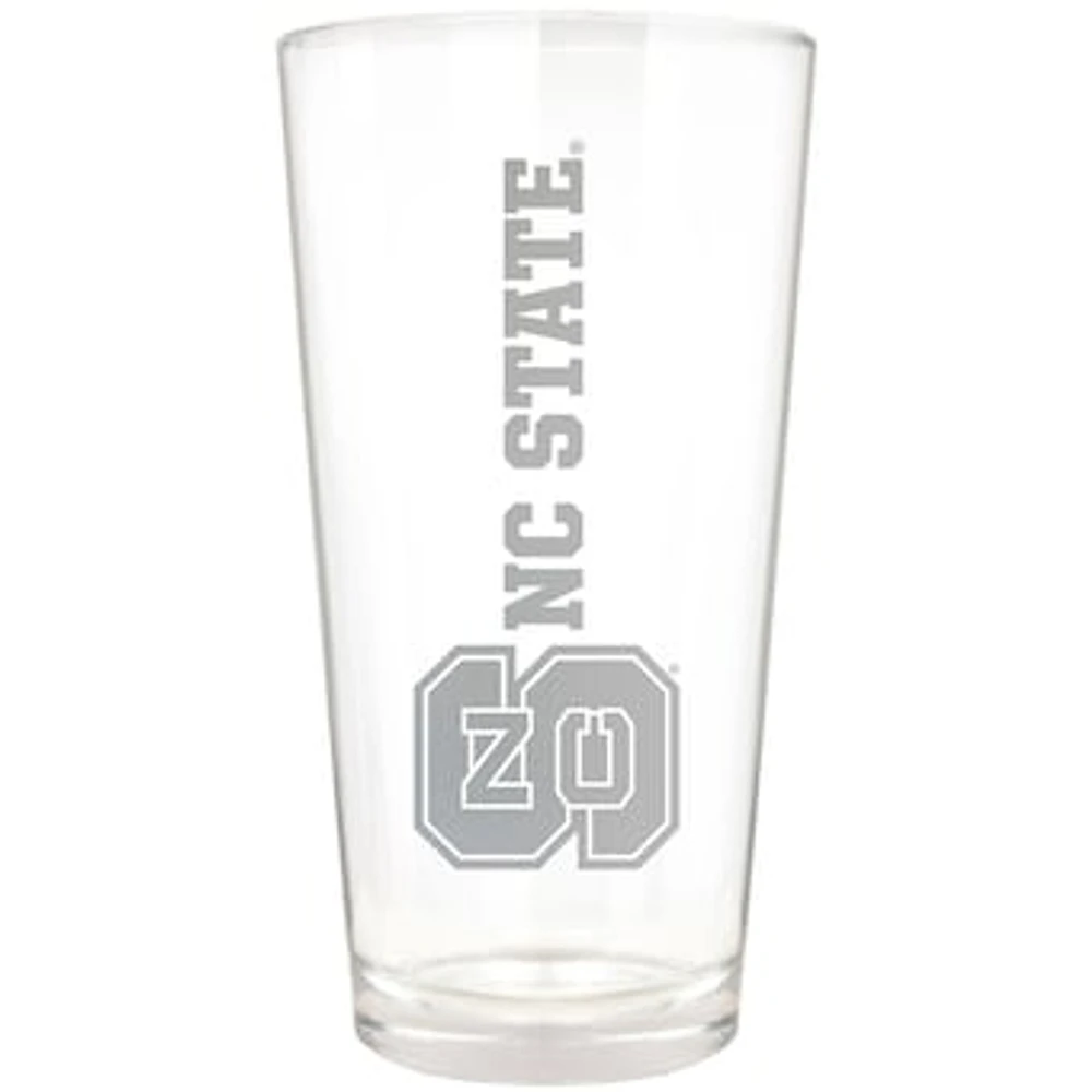 NC State Wolfpack Etched 16oz. Vertical Rally Cry Pint Glass