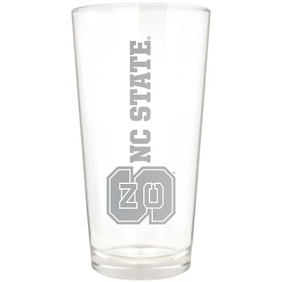 NC State Wolfpack Etched 16oz. Vertical Rally Cry Pint Glass